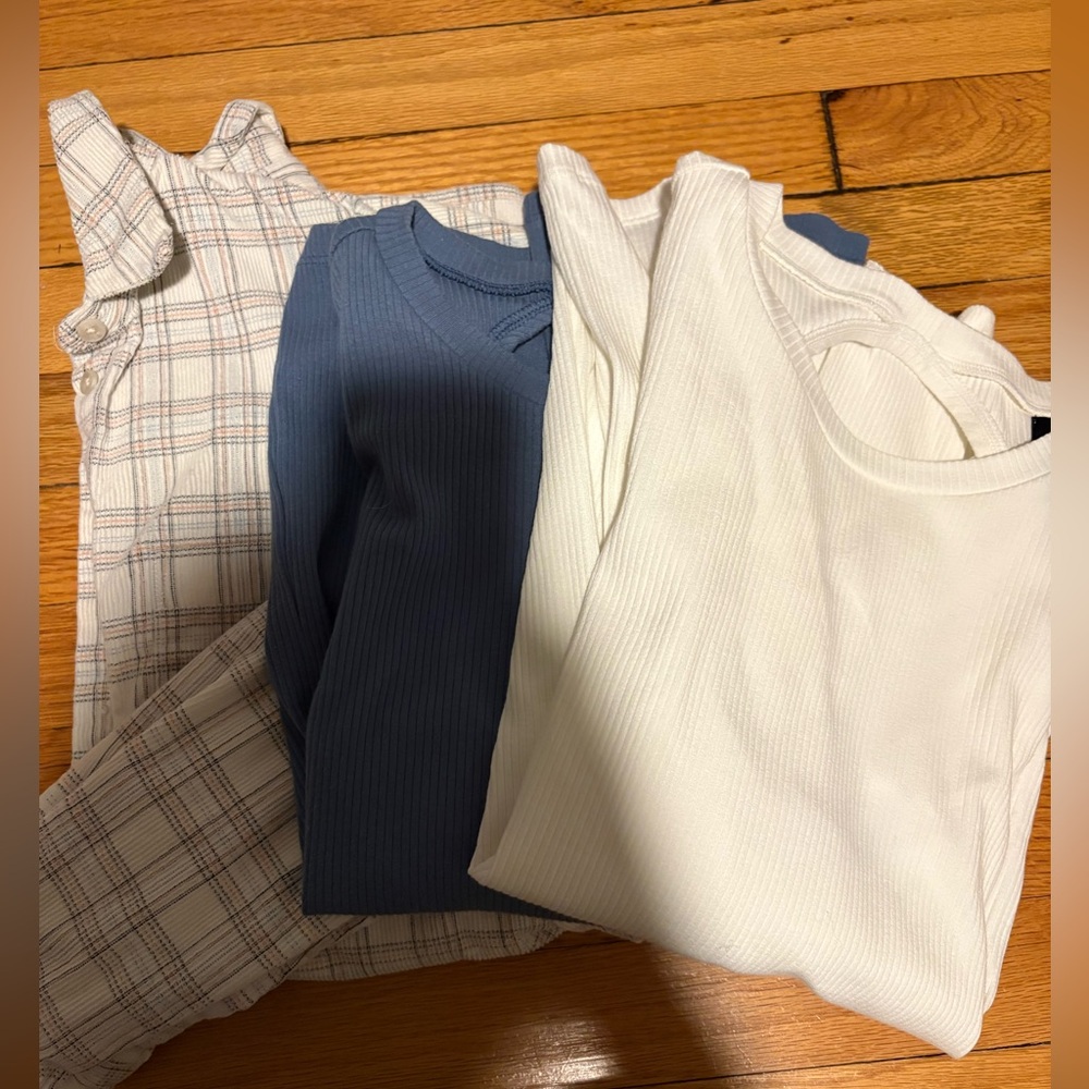 Women’s Size Small Tops Bundle | Madewell Flannel + Gap + Old Navy | 4 Pieces